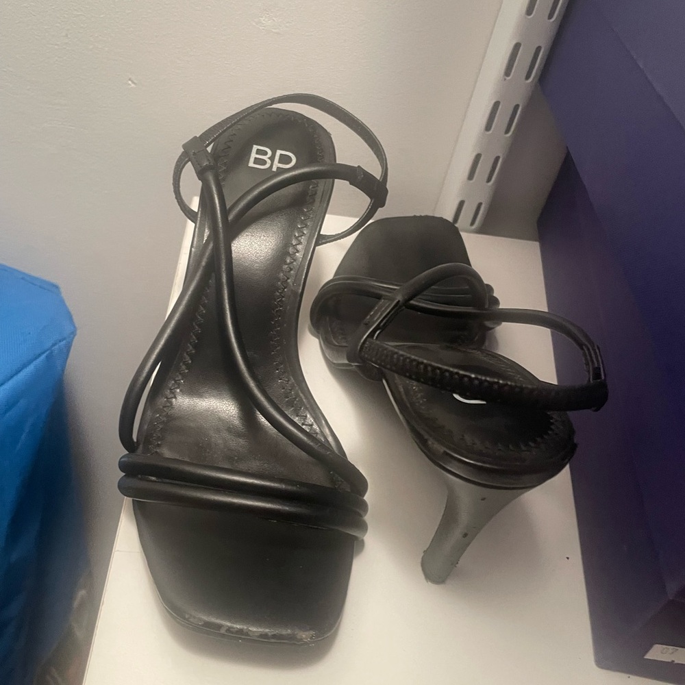 BP Black Stiletto Heels Elegant Design